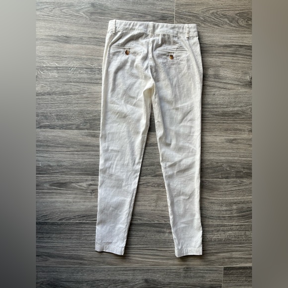 Like new, Vince 58% linen white wants, flattering fit! No rips/stains - Picture 3 of 12